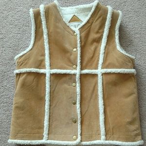 NWOT Climate Zone Suede Leather Vest. Size XXL